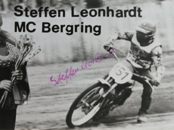 Autogrammfoto von Steffen Leonhardt MC Bergring Teterow /DDR