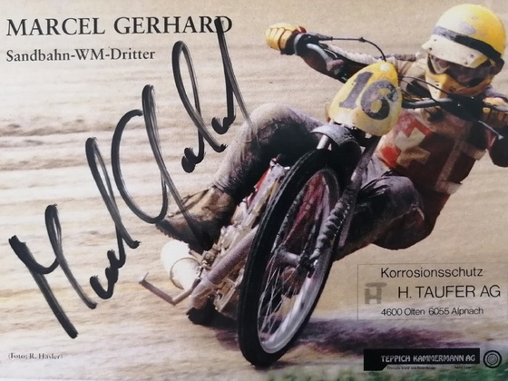 Autogrammfoto Nr. 3 von Marcel Gerhard Schweiz, Langbahn- Weltmeister