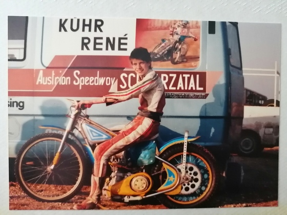 Autogrammfoto von Rene Kühr Speedwayclub Schwarzatal Österreich