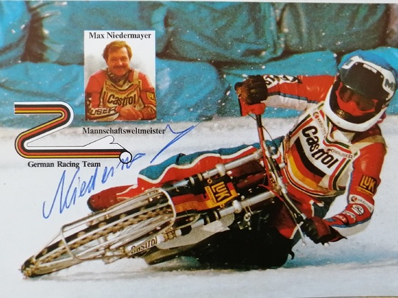 Max Niedermayer Eisspeedway Mannschaftsweltmeister 1983 Berlin, BRD Deutschland