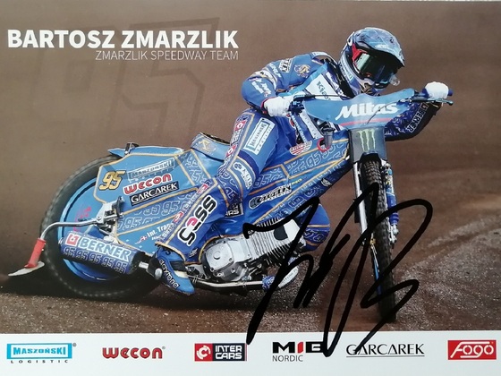 Autogrammfoto von Bartosz Zmarzlik 95, Polen, Motor Lublin, Speedway- Weltmeister