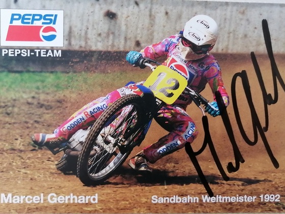 Autogrammfoto Nr. 5 von Marcel Gerhard Schweiz, Langbahn- Weltmeister