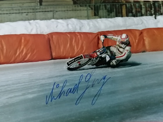 Autogrammfoto Nr. 2 von Michael Lang Eisspeedway BRD Deutschland
