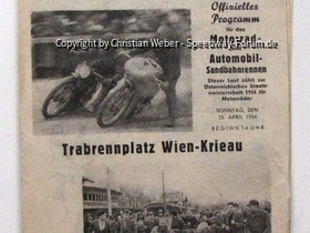 Programmheft Sandbagnrennen Wien 1954