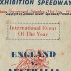 AUSTRALIA v ENGLAND 1953 Brisbane Speedway Test Match