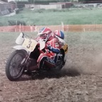 Autogrammfoto vom Seitenwagen- / Gespann- Team Carl Squirrell + Lynn Green, Großbritannien GB Great Britain
