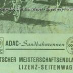 Programmheft Seitenwagen DM 1975 in Eggenfelden