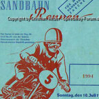 Programmheft vom 3. Meißner Sandbahnrennen am 10. Juli 1955